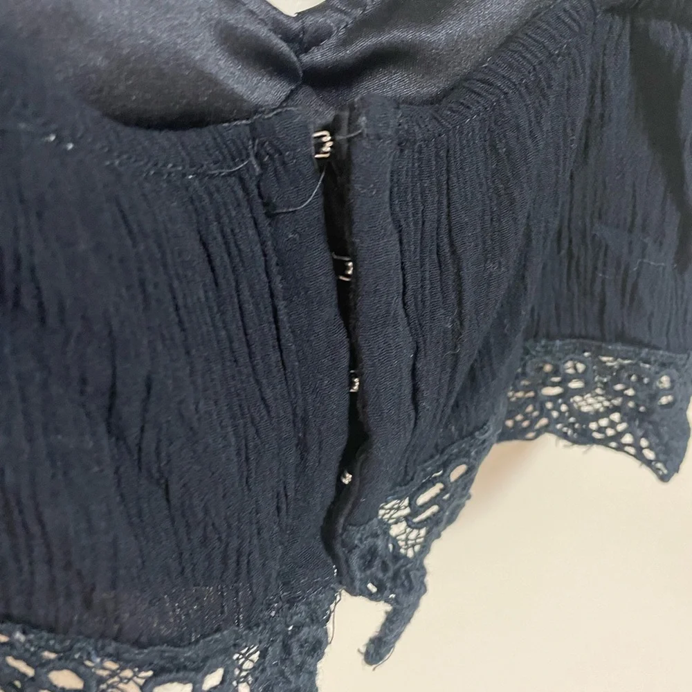 Pac Sun L.A. Hearts Brand black crop top/bralette. Size small. - Picture 5 of 6